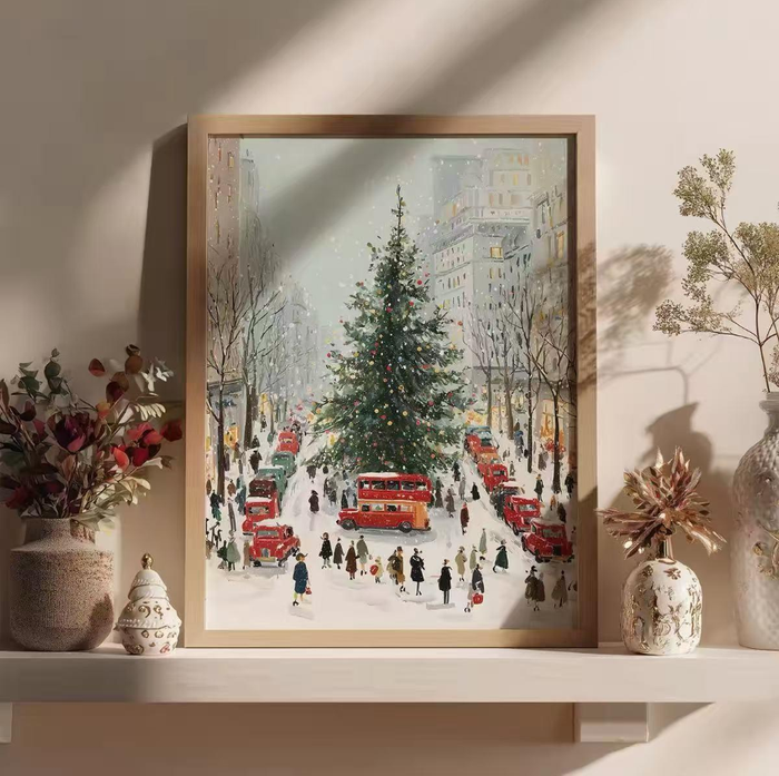 Christmas Wall Art Collection – Holiday Decorative Paintings