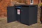 Anthracite Galvanized Steel Wheelie Bin Cover