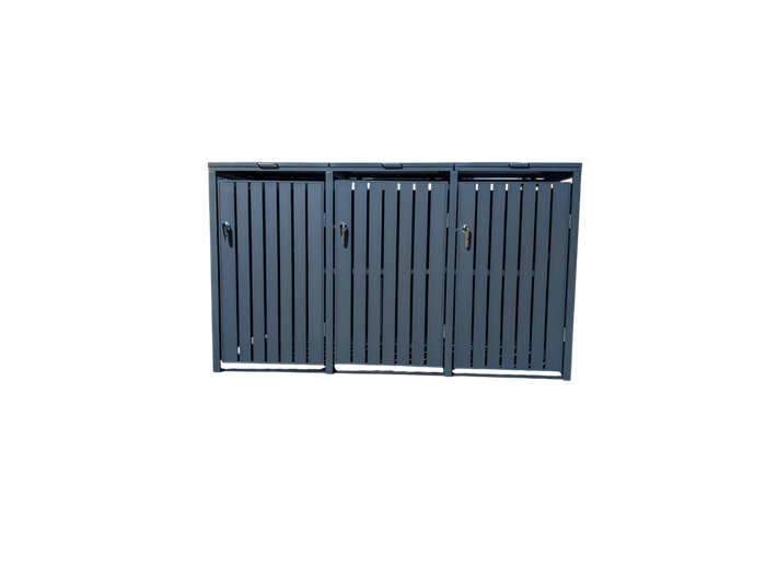 Anthracite Galvanized Steel Wheelie Bin Cover