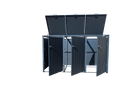 Anthracite Galvanized Steel Wheelie Bin Cover