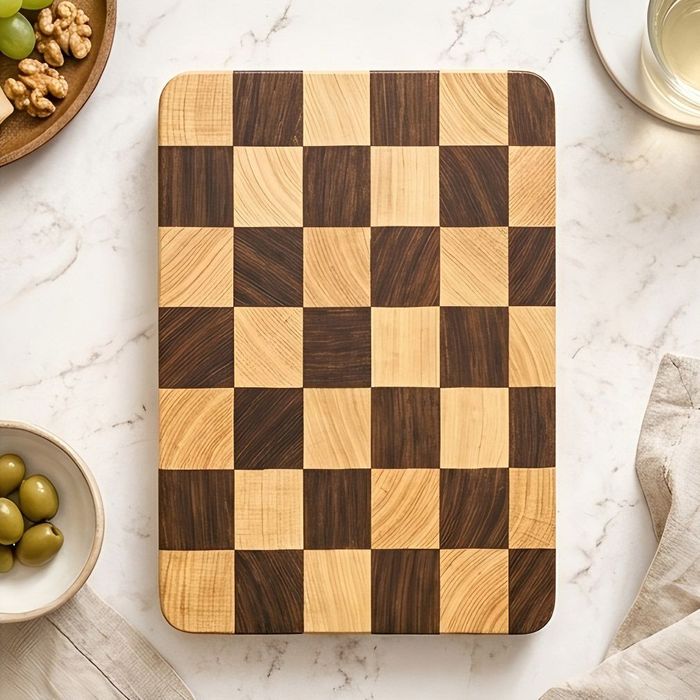 Durable Deep Carbonized Wood Cutting Board Set for Kitchen with Deep Juice and Double-sided Use Permitted cutting board