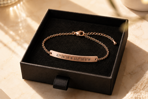 Personalised custom engraved bracelet