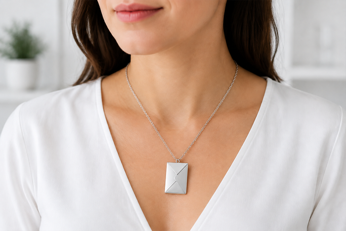 Personalised Envelope Necklace