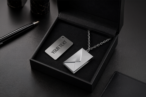 Personalised Envelope Necklace