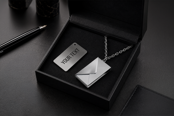 Personalised Envelope Necklace