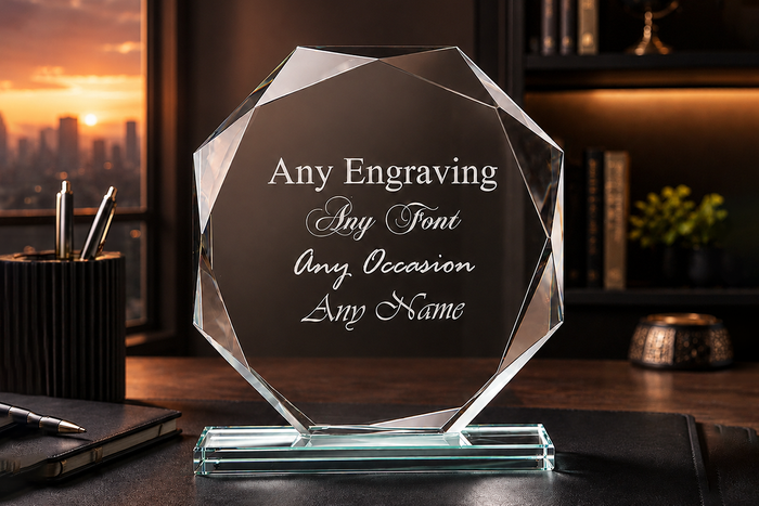 Personalised Custom Crystal Trophies