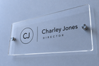 Custom Acrylic Sign Door