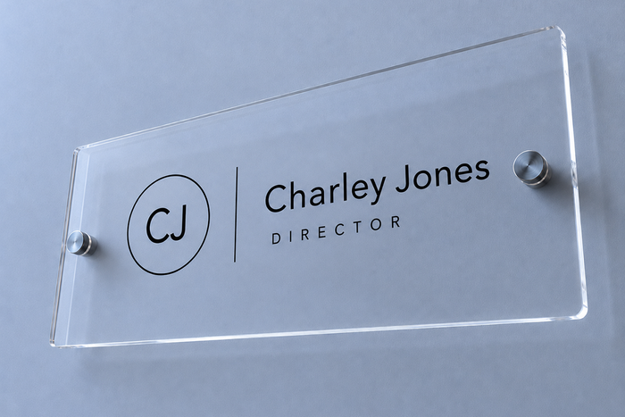 Custom Acrylic Sign Door
