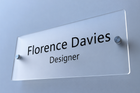 Custom Acrylic Sign Door