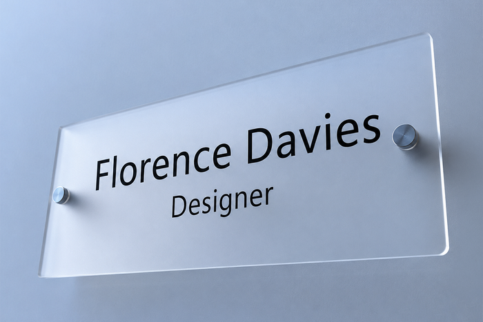 Custom Acrylic Sign Door