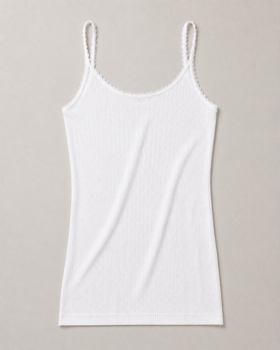 Signature Pointelle Camisole | Cotton Seamless
