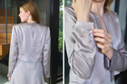 Silk Midi Dress & Textured Silk Jacket Set