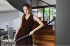 Silk Pintuck-Yoke Dress & Linen Jacket Set