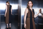 Silk Wrap-Style Panelled Dress