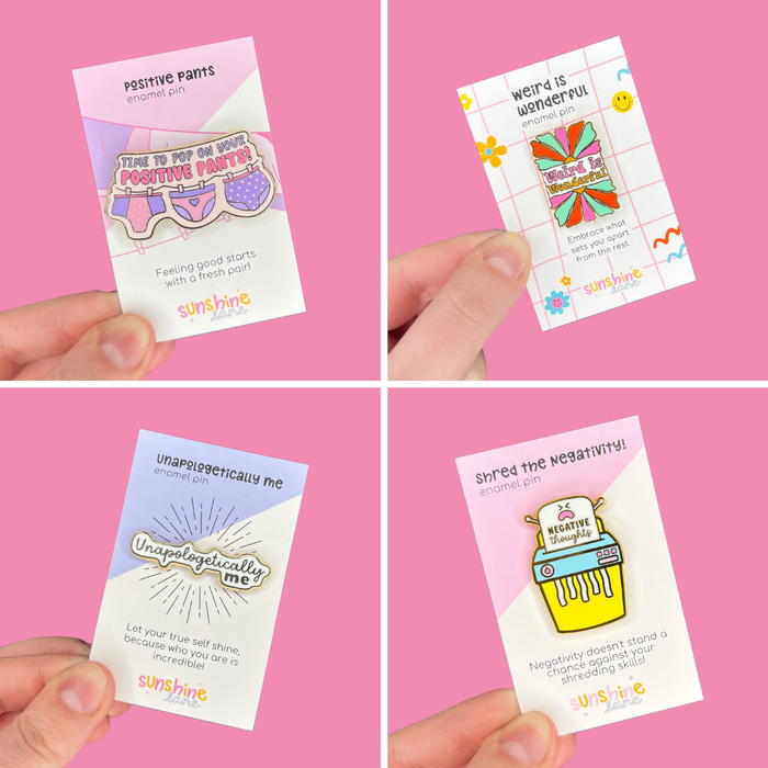 Enamel Pins for Positivity