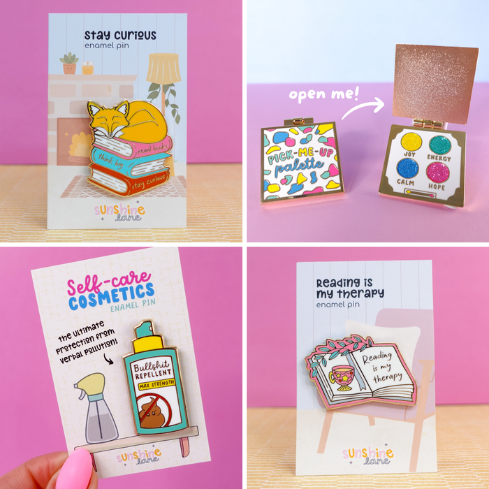 Enamel Pins for Positivity
