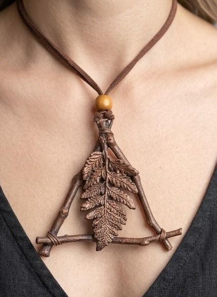 Copper Electroform on Natural Leaf & Steam