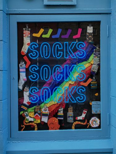 The Making of Socktopus Edinburgh's Pride Window