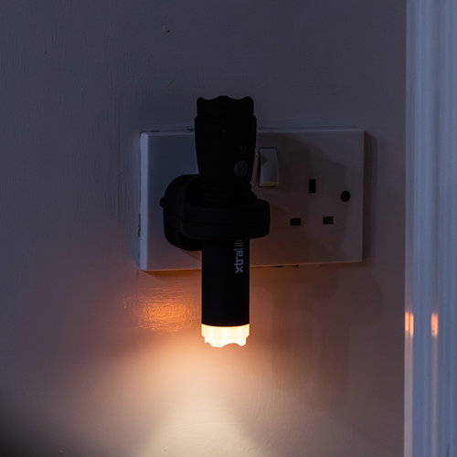 Xtralite NiteSafe Torch: Weatherproof Power Failure Torch and Dusk to Dawn Night Light