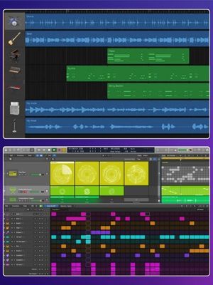 Music Composing Apps: GarageBand and Logic Pro Interface