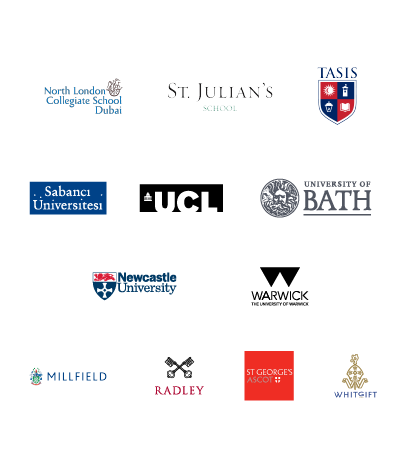 Logos of companies attending Bett UK