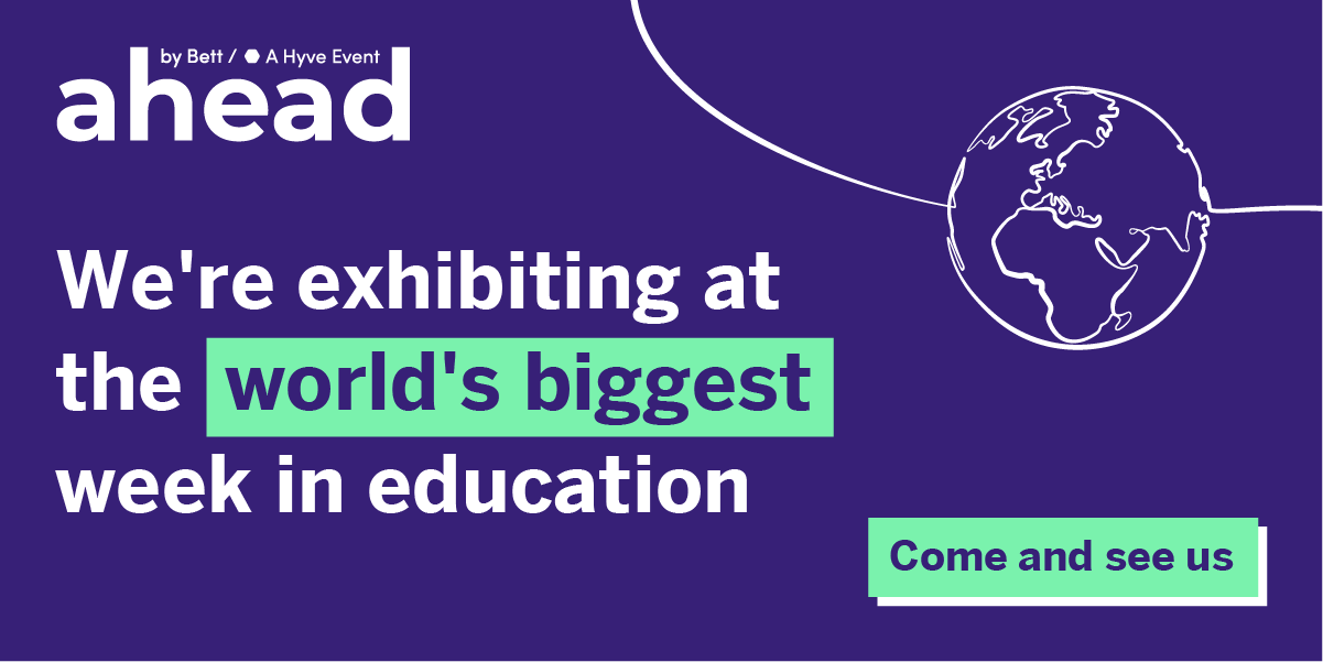 We're exhibiting at Ahead by Bett marketing banner