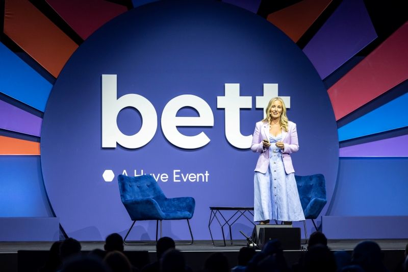 Bett UK Carly Daff Speaking at The Arena stage