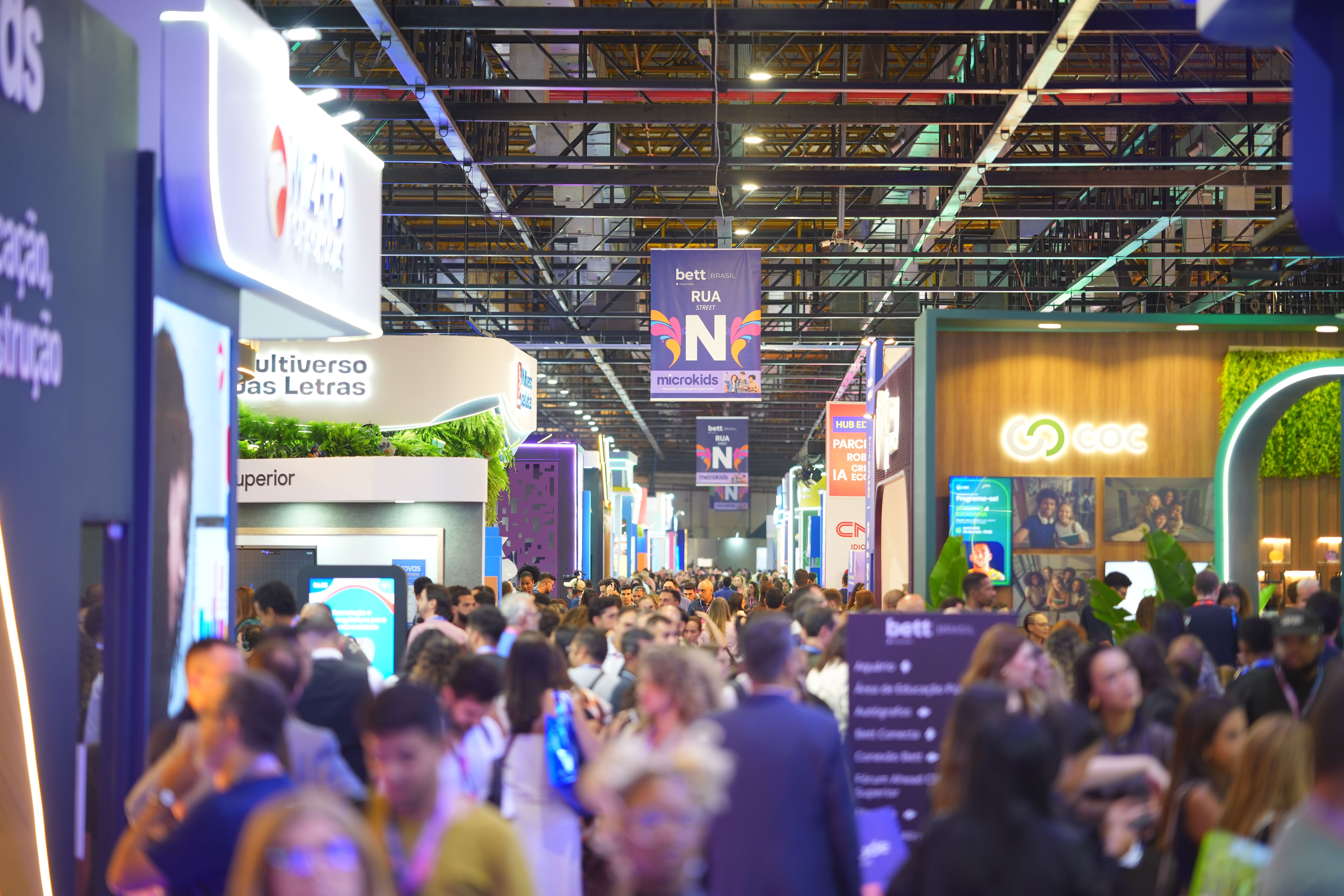 área de exposição da Bett Brasil