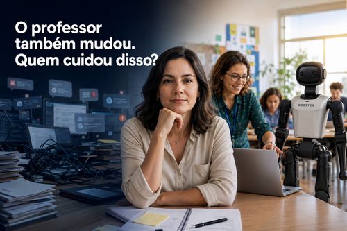 O professor tamb&eacute;m mudou. Quem cuidou disso?