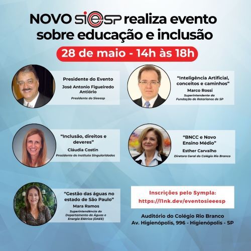 Evento Sieeesp reúne educadores e especialistas para debater Educação Inclusiva e IA