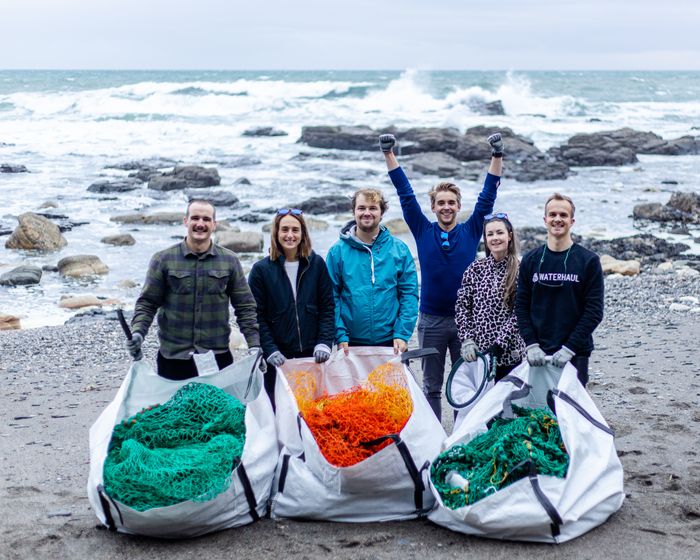 Waterhaul Net Collection at Porthleven