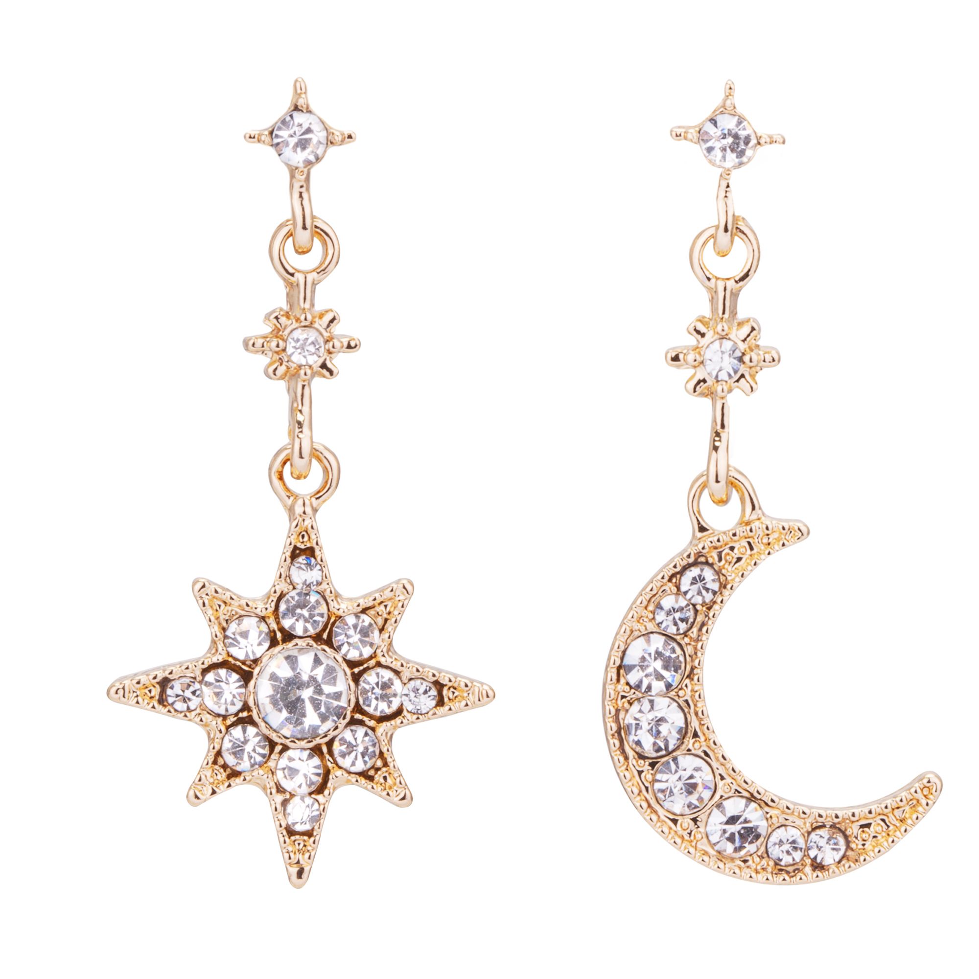 Celestial Star & Moon Earrings