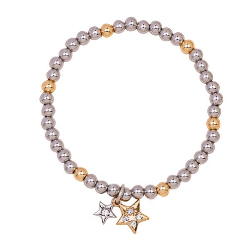 Crystal Stars beaded bracelet