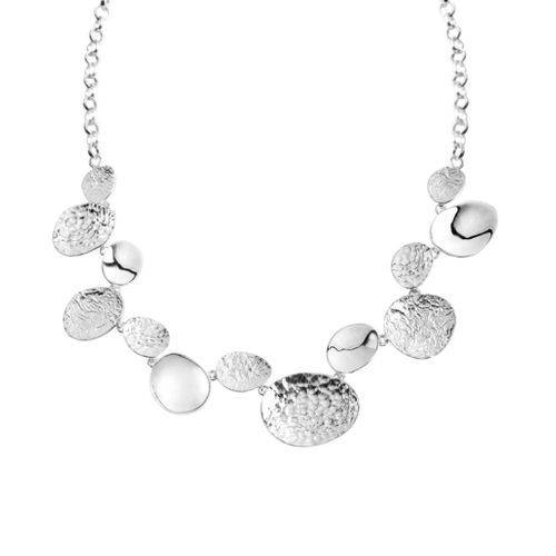 Stepping Stone Silver Necklace