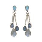 Natural Moonstone Earring in 925 Sterling Silver