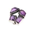 Natural Raw Uncut Amethyst Ring in 925 Sterling Silver