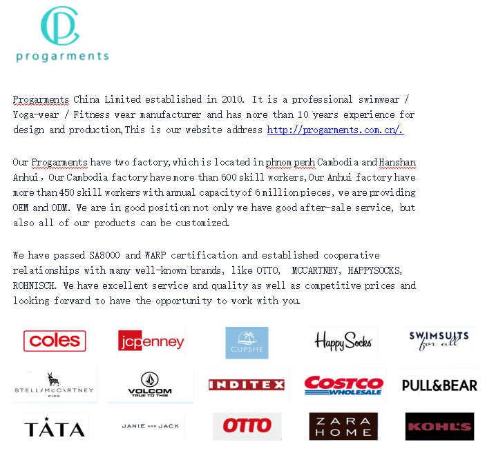 Progarments (China) Limited