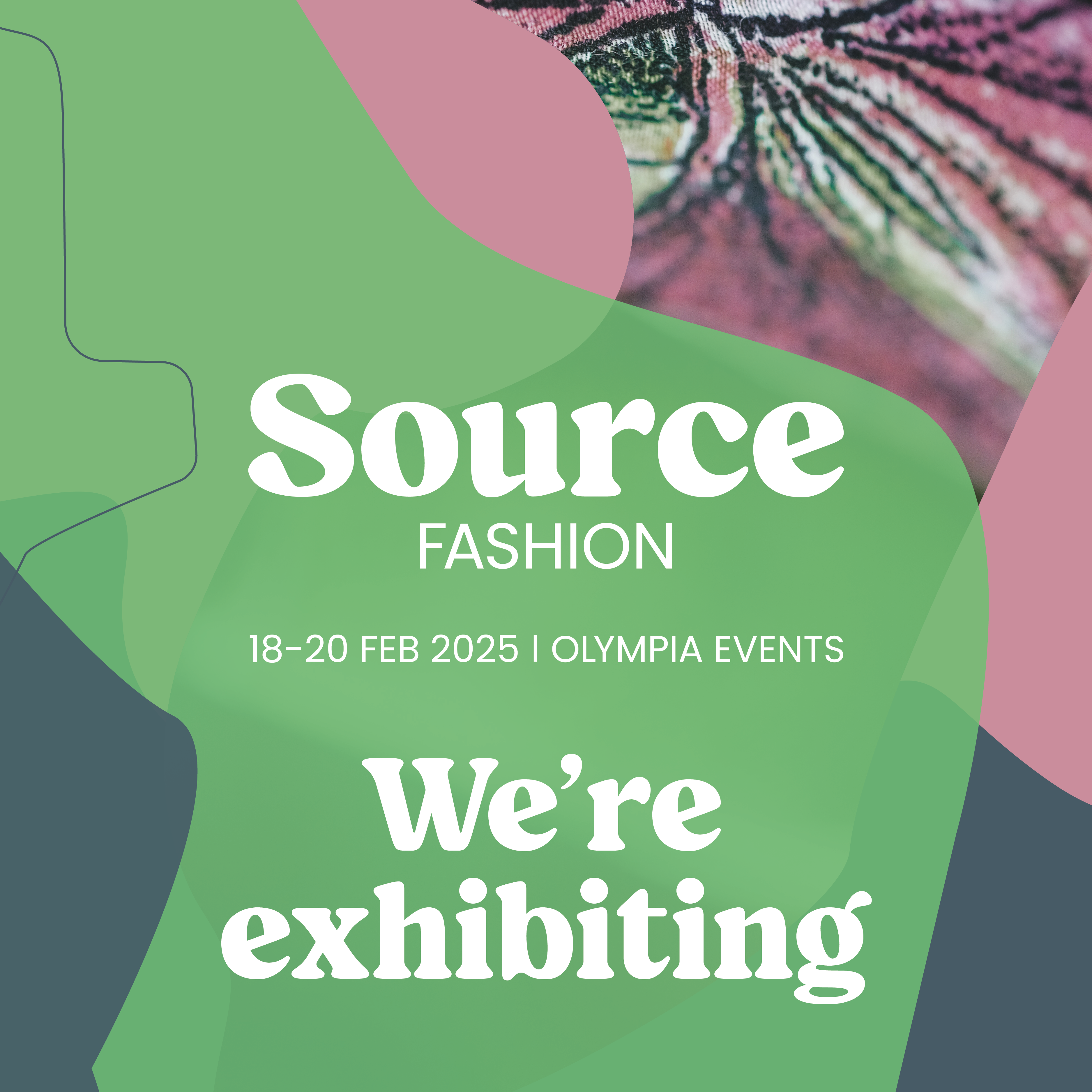 Source Fashion We're Exhibiting Banner