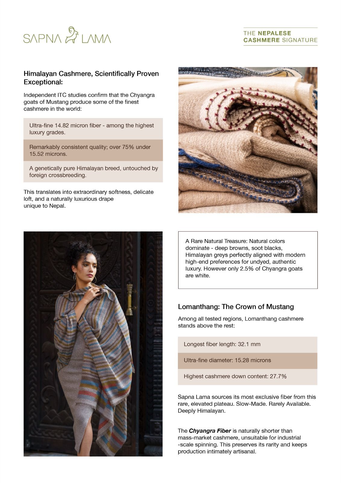 Nepalese Himalayan Cashmere - Finest