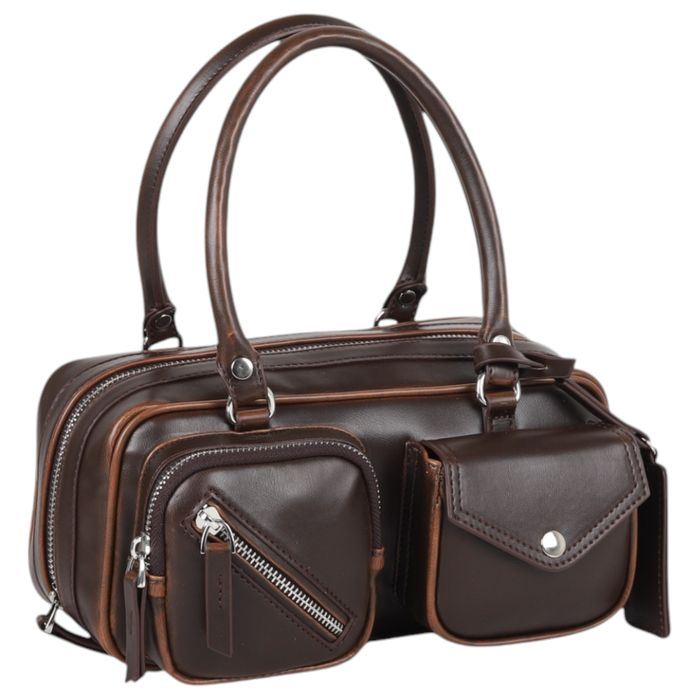FB-3768-R1 faux leather women shoulder bag
