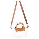 FB-3722 canvas and faux leather women's crossbody bag