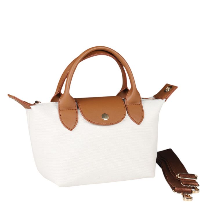 FB-3722 canvas and faux leather women's crossbody bag