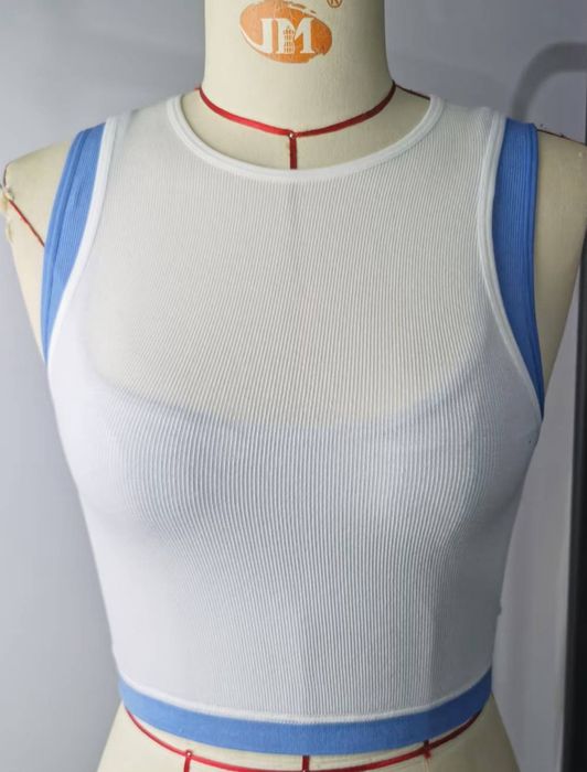 Seamless stripe knitting/bra/multi-color jacquard knitting