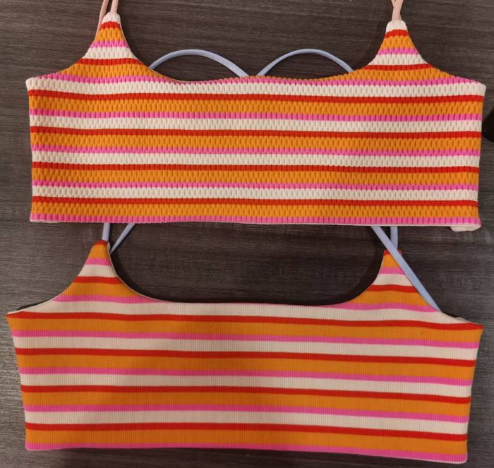 Seamless stripe knitting/bra/multi-color jacquard knitting