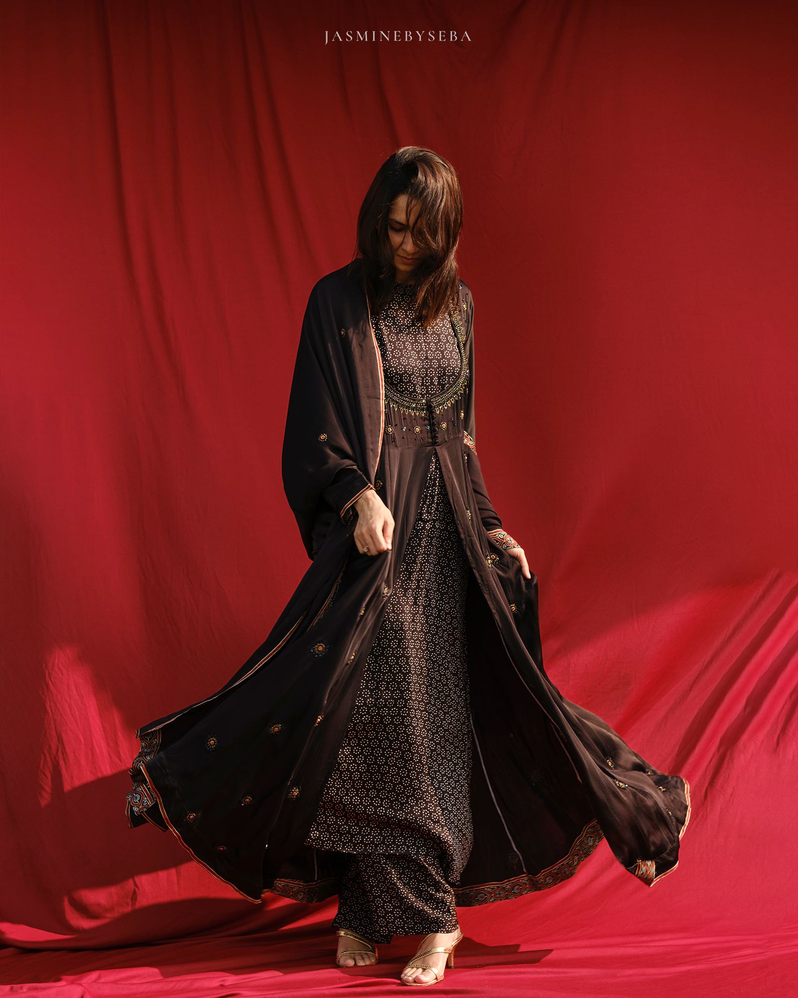Ajrakh handcrafted festive Indian wear