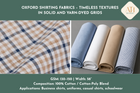 Oxford Shirting Fabrics – Timeless Textures in Solid and Yarn-Dyed Grids