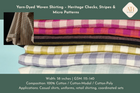 Yarn-Dyed Woven Shirting – Heritage Checks, Stripes & Micro Patterns