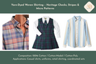 Yarn-Dyed Woven Shirting – Heritage Checks, Stripes & Micro Patterns