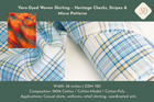Yarn-Dyed Woven Shirting – Heritage Checks, Stripes & Micro Patterns