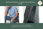 Slub Textured Shirting – Irregular Yarns for Elevated Casuals